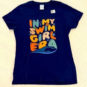 In My Swim Girl Era Swimming Swimmer Women Small T-Shirt